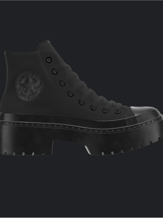 Converse Shoes - Converse Platform Lug-Sole High-Top Sneaker - Black